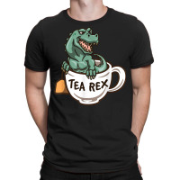 Tea Enthusiast Dinosaur Fanatic Tea Party Crew T Shirt T-shirt | Artistshot