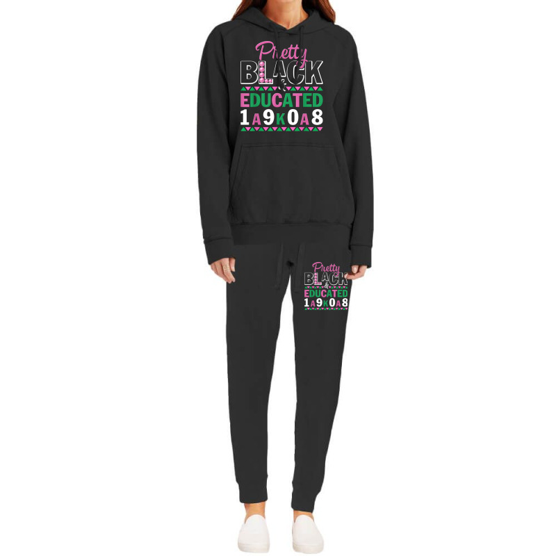 Pretty Black And Educated J15 Founder's Day Aka Women Hoodie & Jogger Set | Artistshot