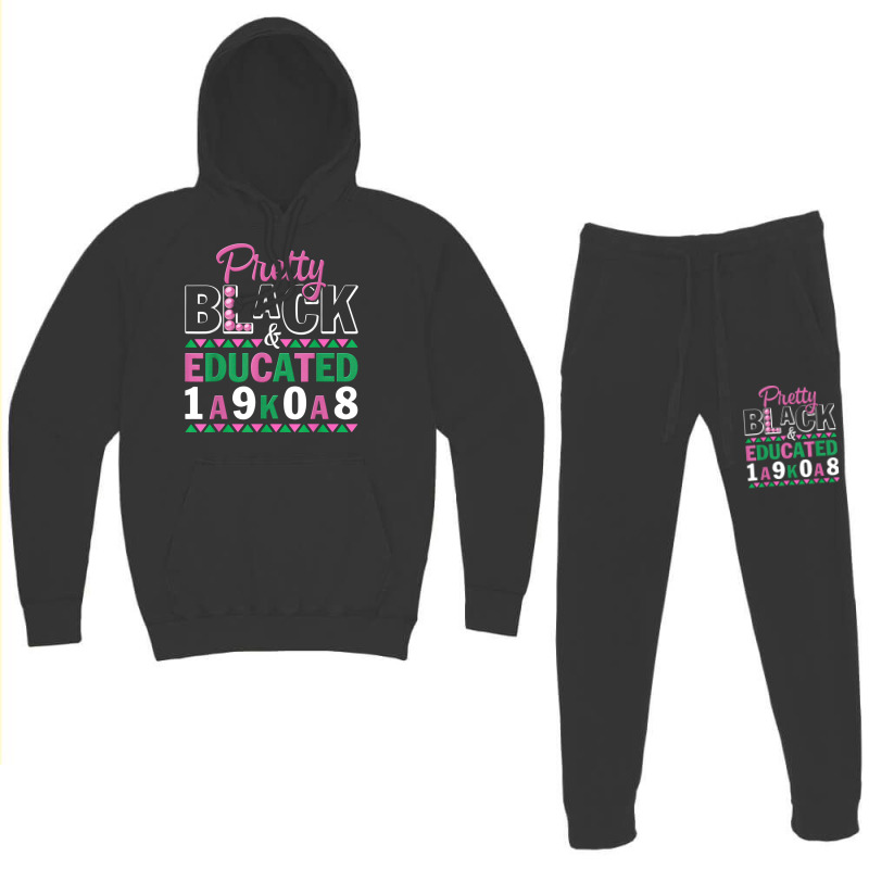 Pretty Black And Educated J15 Founder's Day Aka Women Hoodie & Jogger Set | Artistshot