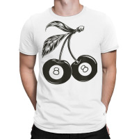 Cherry Billiard Ball 8 Black Billiard Ball Fruit T Shirt T-shirt | Artistshot