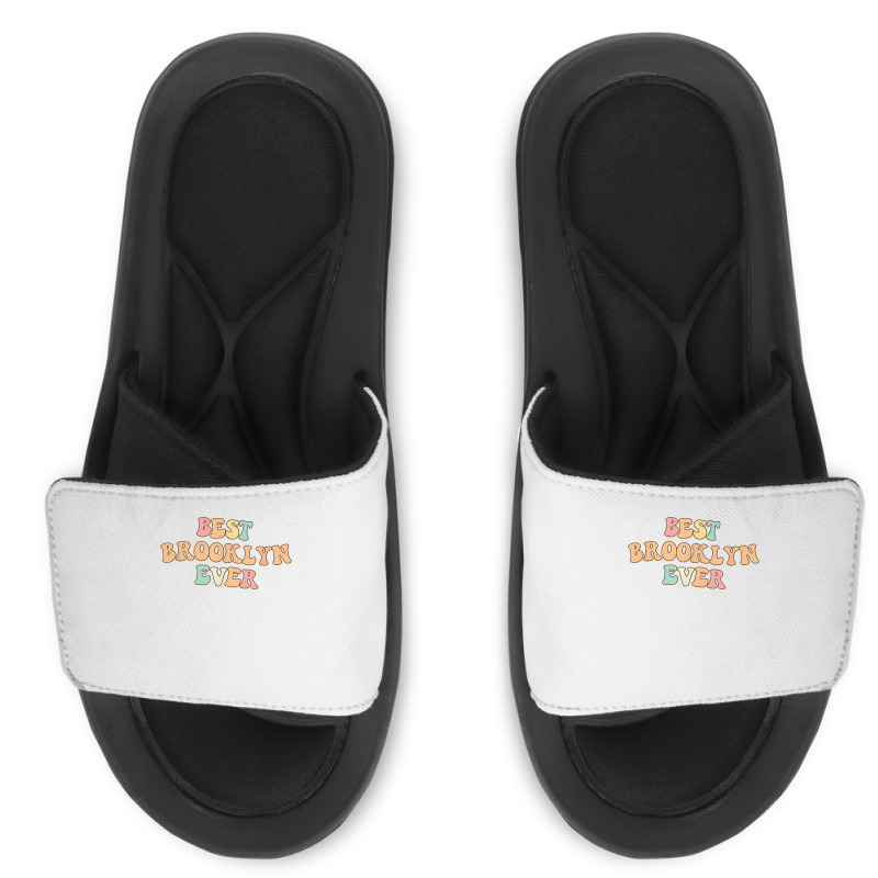 Brooklyn Name T Shirt Slide Sandal | Artistshot