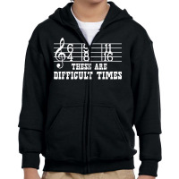 Difficult Piano Time Signature Keyboard T Shirt Youth Zipper Hoodie | Artistshot