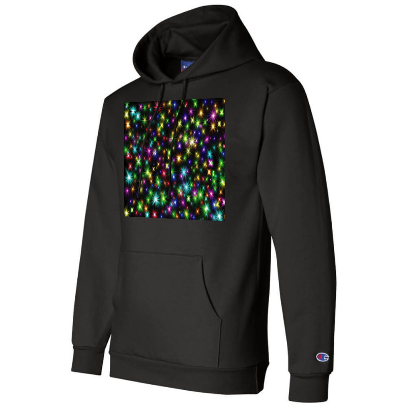 Colorful Chrismas Stars Champion Hoodie | Artistshot