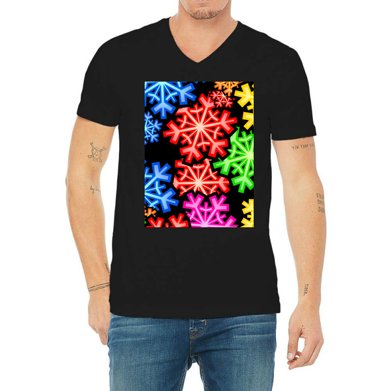 Colourful Chrismas V-neck Tee | Artistshot