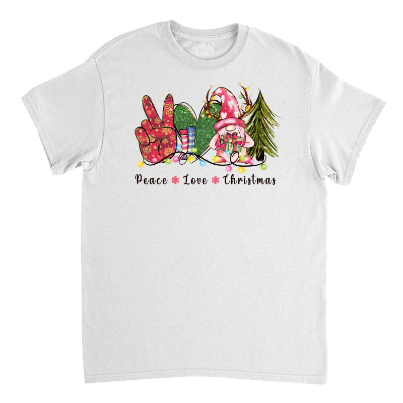 Peace Love Christmas Classic T-shirt | Artistshot