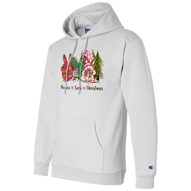 Peace Love Christmas Champion Hoodie | Artistshot