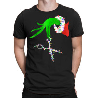 Funny Scissor Hairstylist Santa Christmas Hair Stylist Xmas T Shirt T-shirt | Artistshot