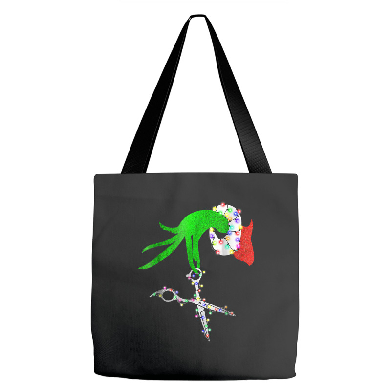 Funny Scissor Hairstylist Santa Christmas Hair Stylist Xmas T Shirt Tote Bags | Artistshot