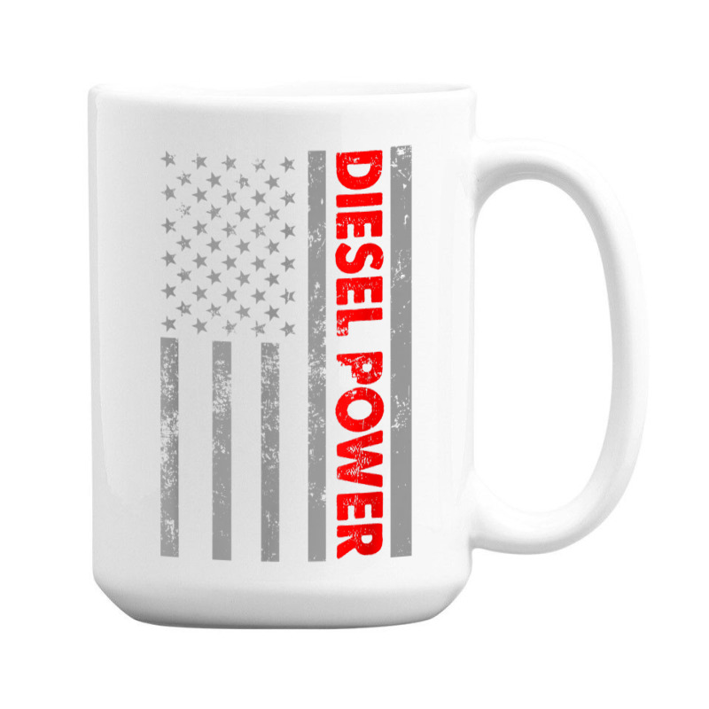 Diesel Power Usa Flag Truck Gift Turbo Brothers Mechanic 15 Oz Coffee ...