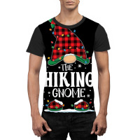 Hiking Gnome Plaid Christmas Lights Matching Family Pajama T Shirt Graphic T-shirt | Artistshot