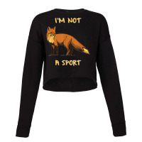 Fox I Wild Animal Love Forest Nature Animal Lovebird Cropped Sweater | Artistshot