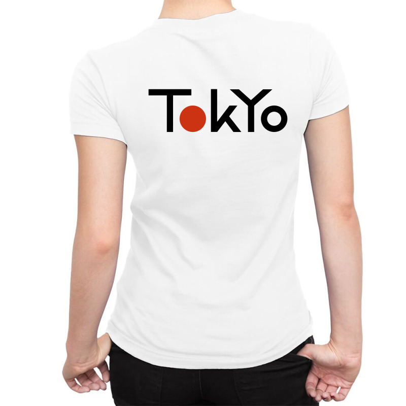 Tokyo Japan Typography Merch Ladies Fitted T-Shirt by jackxavier197 | Artistshot