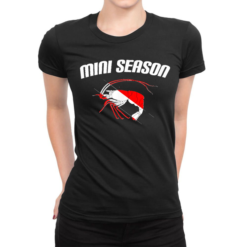 Lobster Mini Season Dive Flag Florida Spiny Lobster Gift Ladies Fitted T-shirt | Artistshot