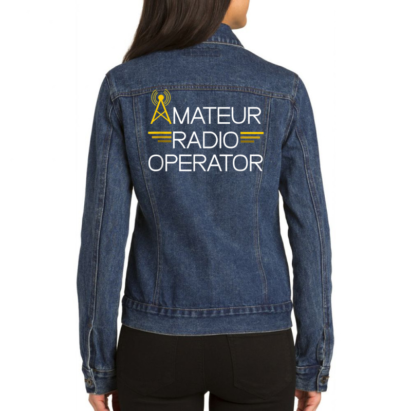 Ham Radio Lover Hobby Amateur Radio Operator For Men T Shirt Ladies Denim Jacket by riggli | Artistshot