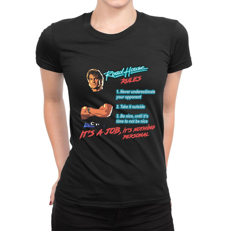 Roadhouse Rules Ladies Fitted T-Shirt by KristyReneSeaton | Artistshot