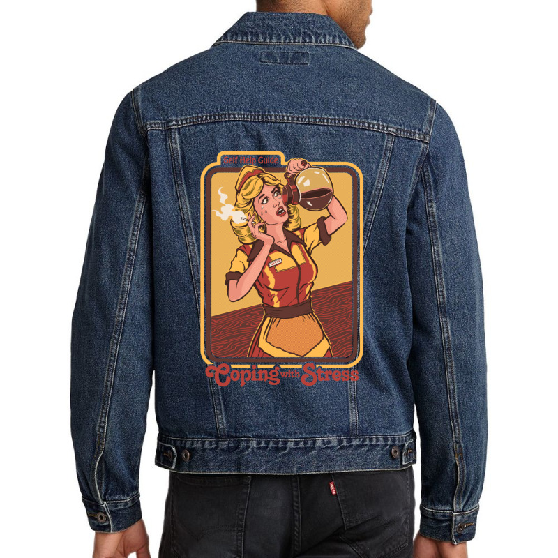 Coping With Stress Men Denim Jacket | Artistshot