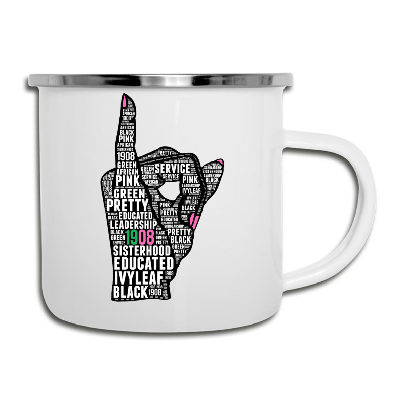 J15 Founder's Day Aka Women Hand Sign Words Sweatshirt Camper Cup | Artistshot