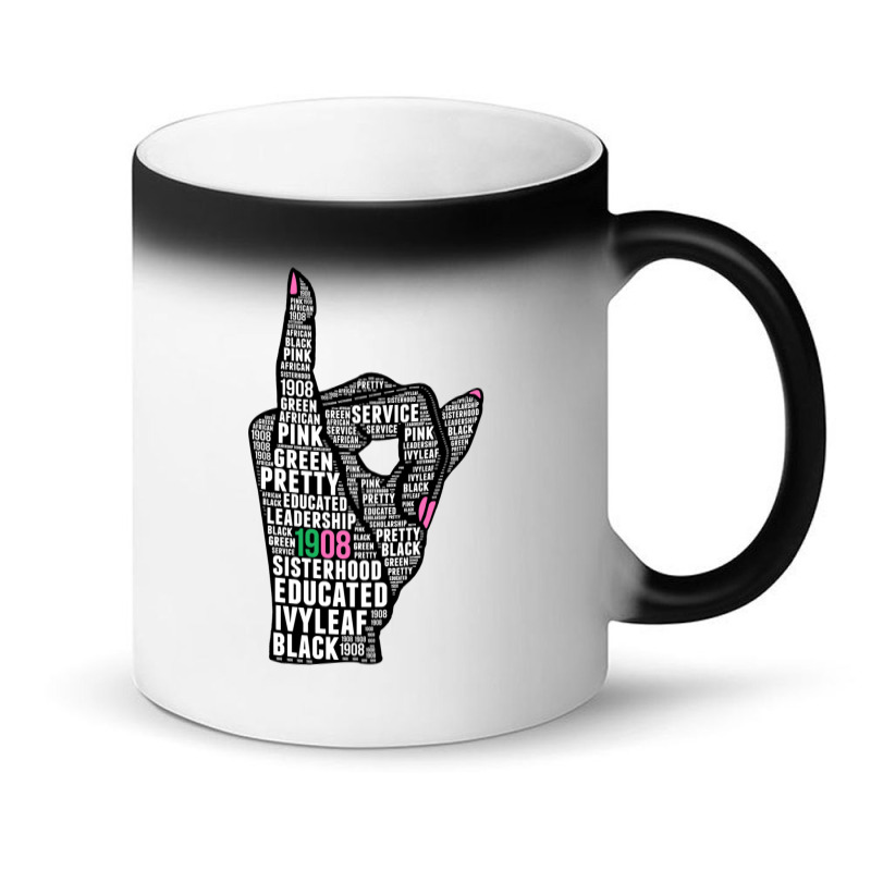 J15 Founder's Day Aka Women Hand Sign Words Sweatshirt Magic Mug | Artistshot