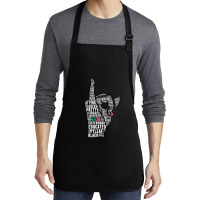 J15 Founder's Day Aka Women Hand Sign Words Sweatshirt Medium-length Apron | Artistshot