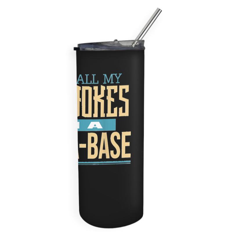 Fathers Day Dad Jokes Skinny Tumbler | Artistshot