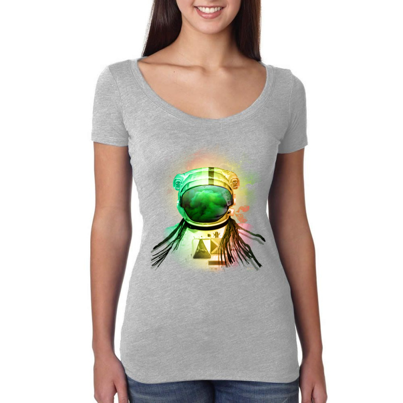 Ash Tronaut Women's Triblend Scoop T-shirt by joyo bobs | Artistshot