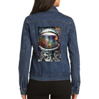 Astronaut Ladies Denim Jacket | Artistshot