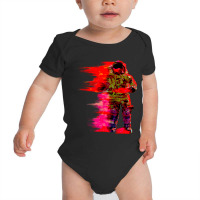 Astronaut Caught In The Storm Baby Bodysuit | Artistshot