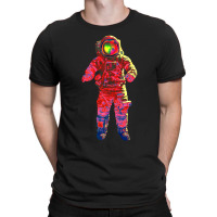 Astronaut Pop Art Red T-shirt | Artistshot