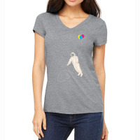 Fly Astronaut Women's V-neck T-shirt | Artistshot