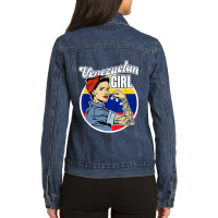 Arepas Latin America Venezuelan Women Girls Gift Venezuela Ladies Denim Jacket | Artistshot