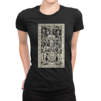 King Pakal's Spaceship, Mayan Time Traveler Ancient Carving Ladies Fitted T-shirt | Artistshot