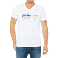 Retro Hanukkah Sameach Jewish Holiday Family Matching T Shirt V-neck Tee | Artistshot