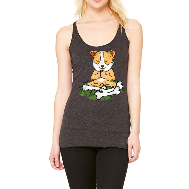 Meditating Dog Lover Yoga Women Corgi Dog Meditation T Shirt Racerback Tank by nasson | Artistshot