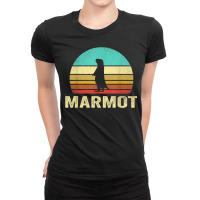 Vintage Marmot Sunset Ladies Fitted T-shirt | Artistshot