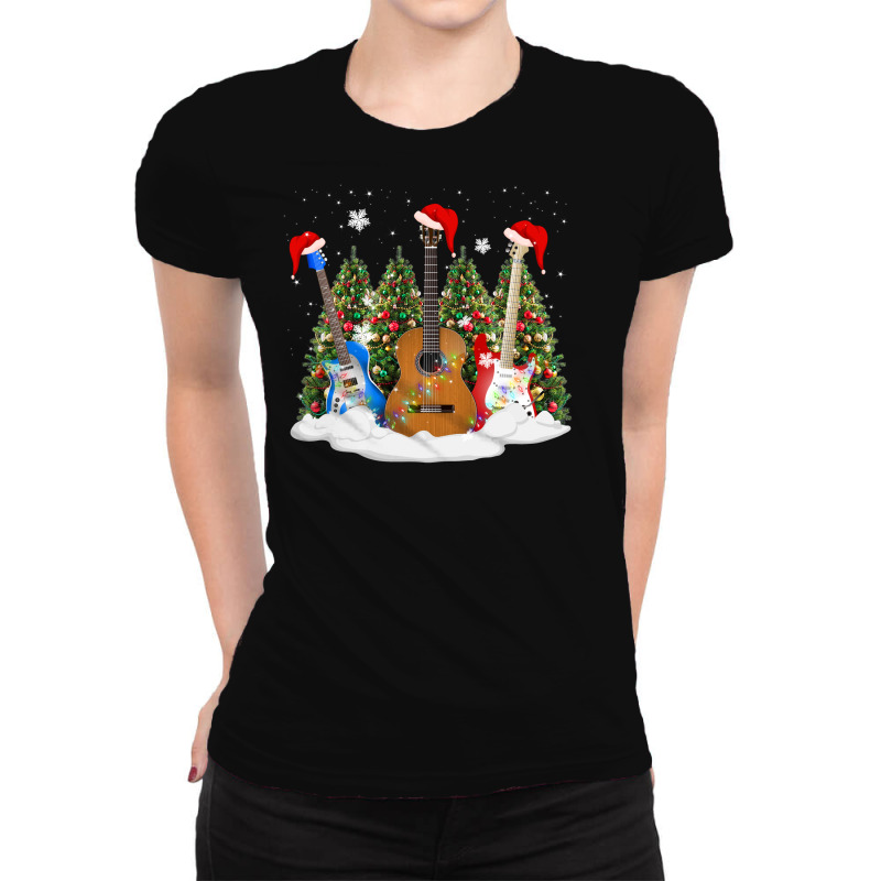 Christmas Guitar All Over Women's T-shirt | Artistshot