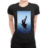 Miles Morales Jump Ladies Fitted T-shirt | Artistshot