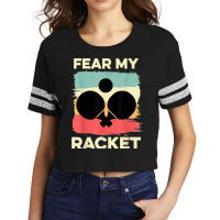 Fear My Racket Amateur Player Scorecard Crop Tee | Artistshot