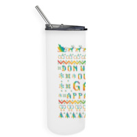 Don We Now Our Gay Apparel Lgbt Ugly Christmas Sweater   Hol Skinny Tumbler | Artistshot