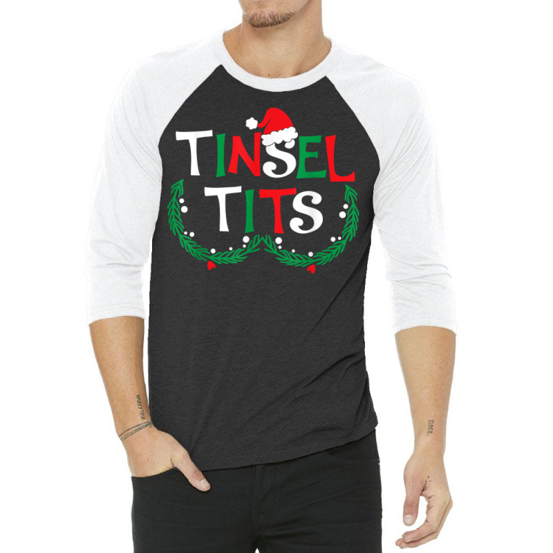 Jingle Balls Tinsel Tits Couples Christmas Matching Couple T Shirt 3/4 Sleeve Shirt | Artistshot