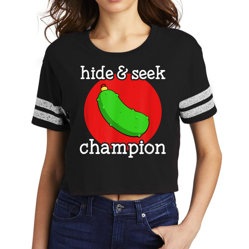 Christmas Pickle Hide And Seek Champion T Shirt Scorecard Crop Tee by nejnda | Artistshot