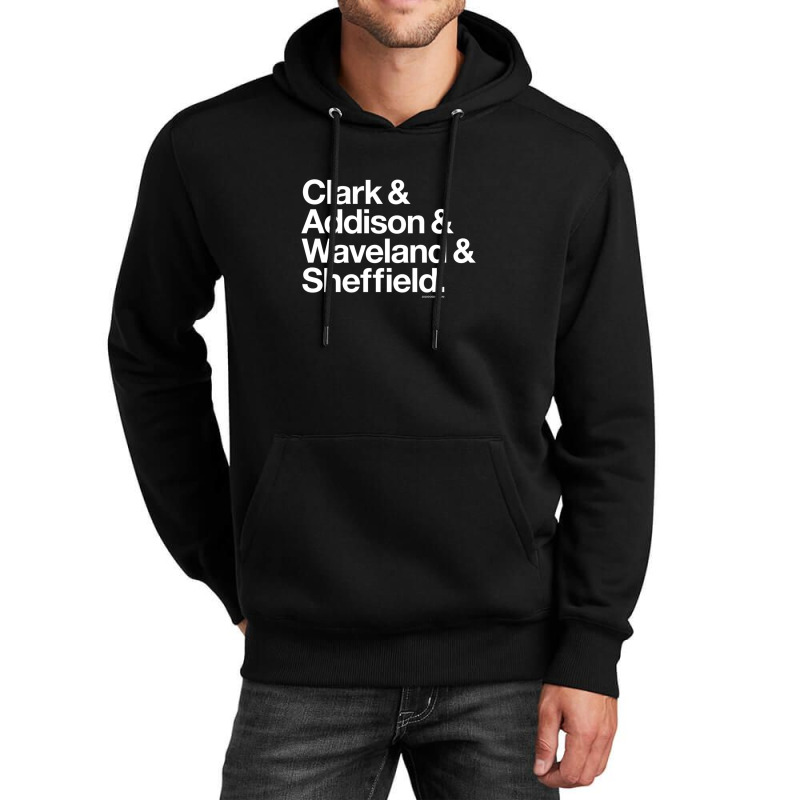 Clark & Addison & Waveland & Sheffield Chicago Unisex Hoodie by LindaWilliams | Artistshot