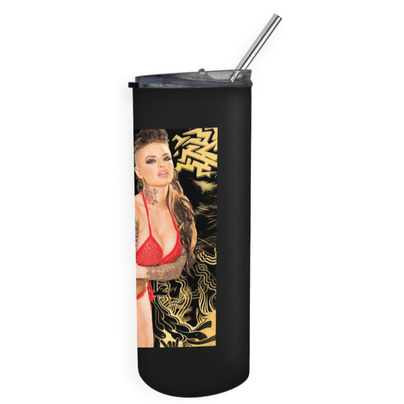 Christy Mack - Hot Tipping Point - Pop Art Pornstars By Mr Bluprint  P Skinny Tumbler | Artistshot