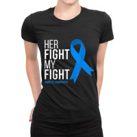 Her Fight Is My Fight Diabetes Awareness T1d Type 1 Ladies Fitted T-shirt | Artistshot