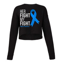 Her Fight Is My Fight Diabetes Awareness T1d Type 1 Cropped Sweater | Artistshot