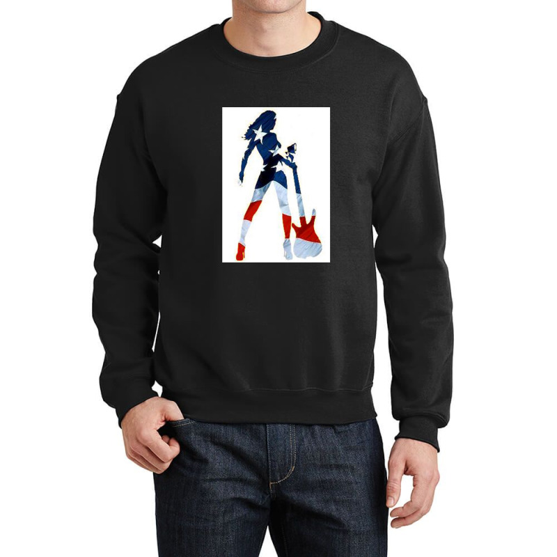 American Woman Crewneck Sweatshirt by LouisPlumley | Artistshot