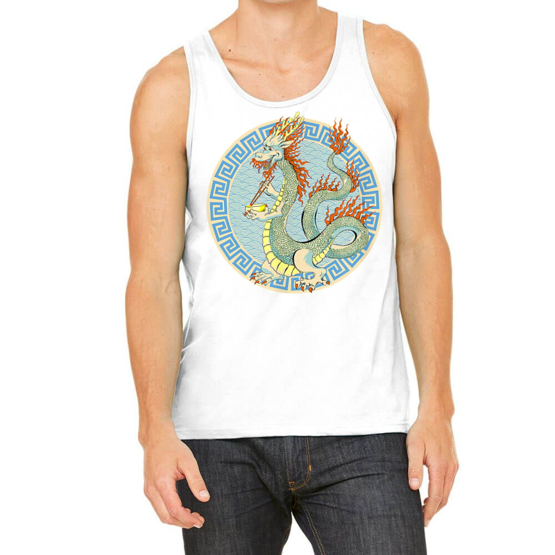 Asian Japanese Oriental Chinese Dragon Eating Ramen T Shirt Tank Top | Artistshot