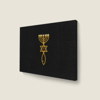 Messianic Judaism Cross Star Of David Jewish Landscape Canvas Print | Artistshot