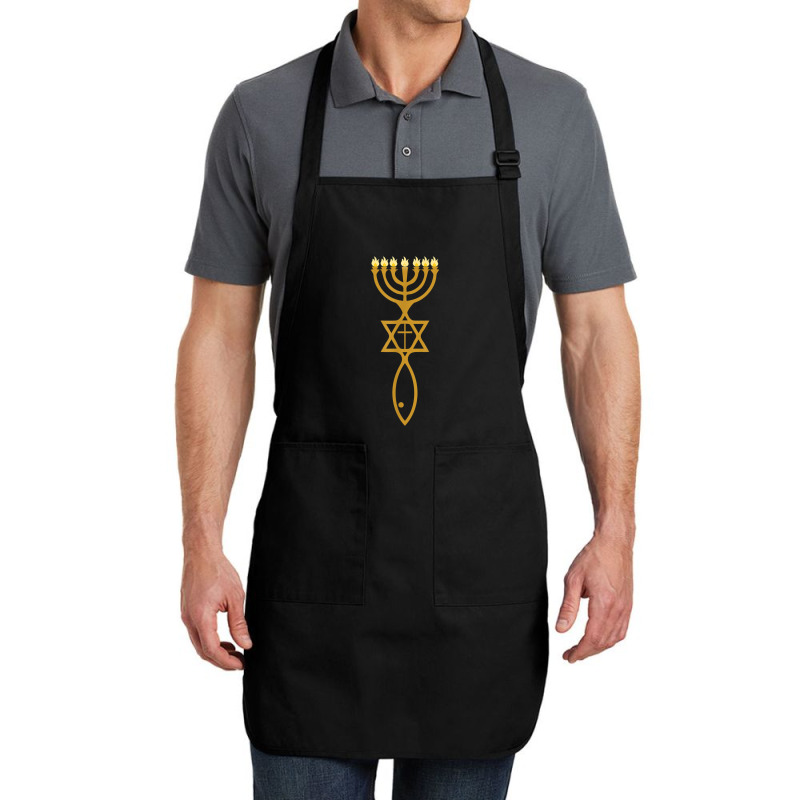 Messianic Judaism Cross Star Of David Jewish Full-length Apron | Artistshot