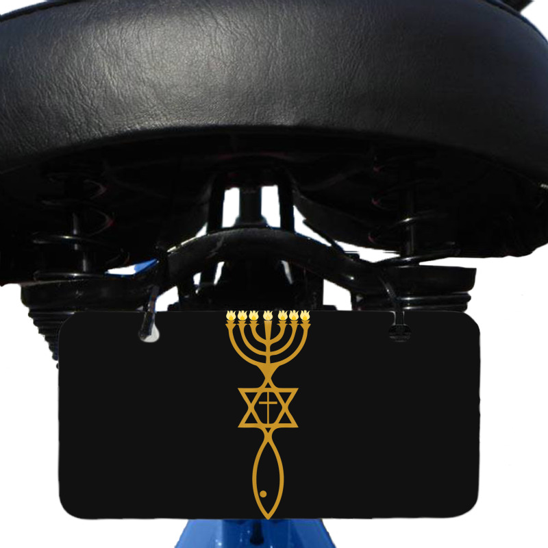 Messianic Judaism Cross Star Of David Jewish Bicycle License Plate | Artistshot