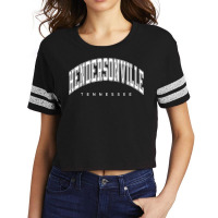 Hendersonville Tennessee Tn Varsity Style White Text T Shirt Scorecard Crop Tee | Artistshot